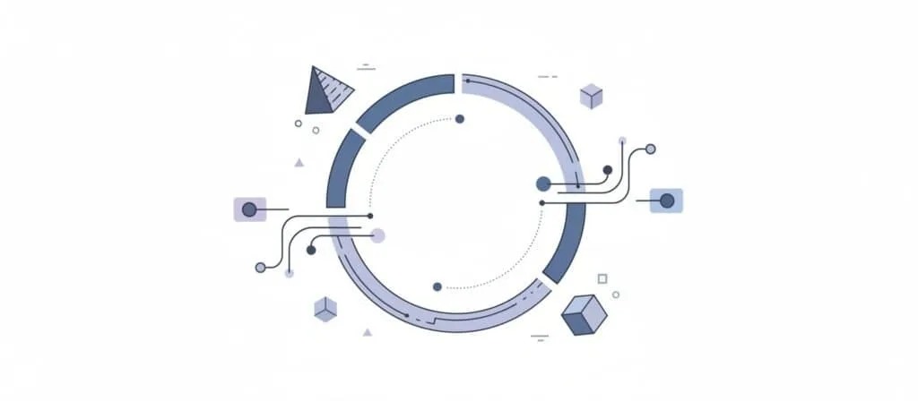 Illustration showing an automated process where the feedback loop is disconnected.