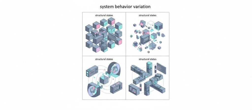 Matrix visualization of AI content feedback loop behavior states